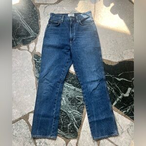 Agolde Women's High Rise Jeans in Blue